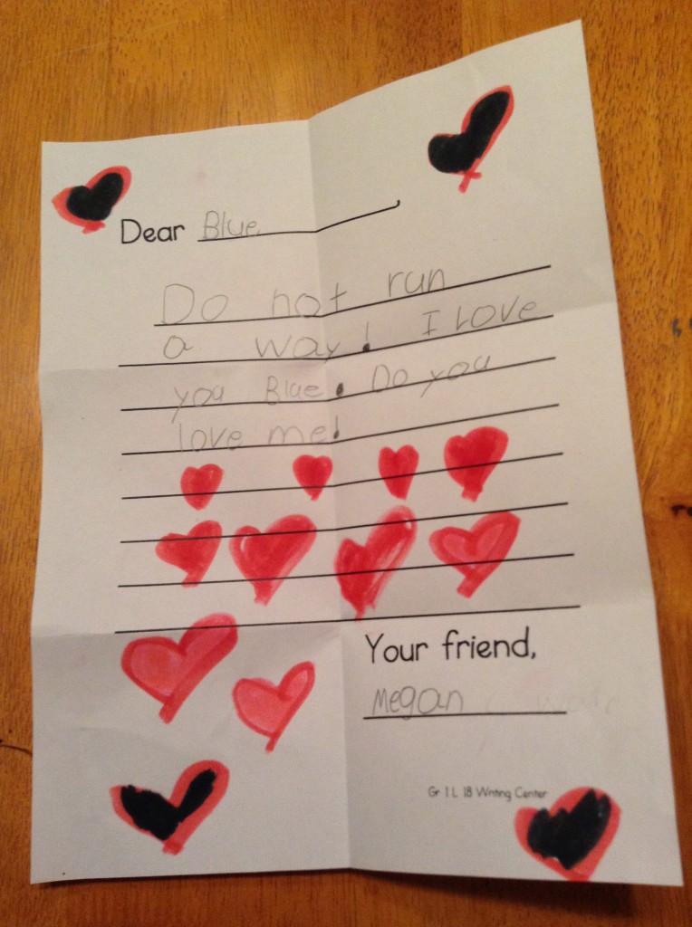 Letter from Megan Valentine's Day Letter from Megan
